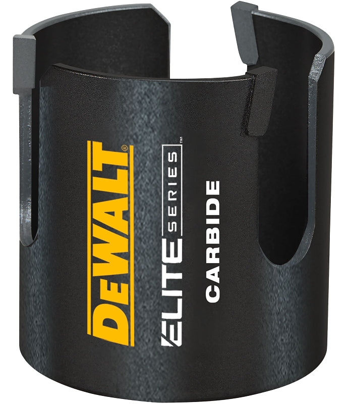 DEWALT ELITE Series DAH42916 Hole Saw, 2-9/16 in Dia, 2-7/16 in D Cutting, 5/8 in Arbor, Carbide Cutting Edge