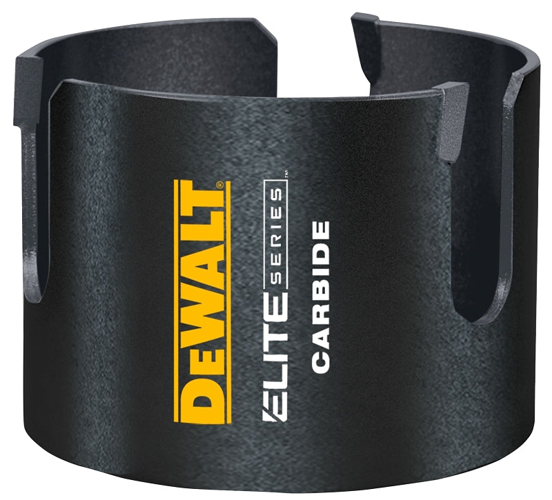 DEWALT ELITE Series DAH4358 Hole Saw, 3-5/8 in Dia, 2-7/16 in D Cutting, 5/8 in Arbor, Carbide Cutting Edge