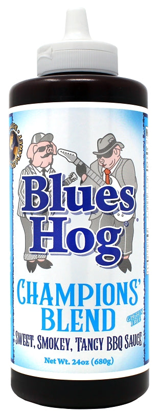 Blues Hog 70610 BBQ Sauce, Champions' Blend, 24 oz Bottle