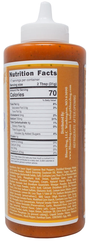 Blues Hog 70810 Wild Wing Sauce, 18.5 oz Bottle