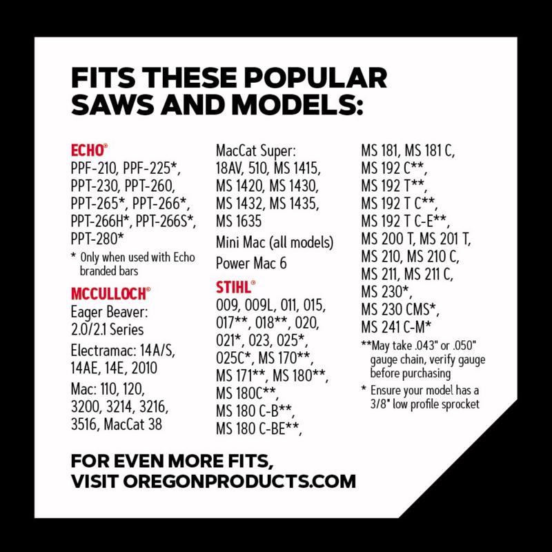 Oregon AdvanceCut S44 12 in. Chainsaw Chain 44 links