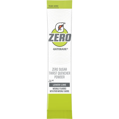 Gatorade 5023 Zero Sugar Thirst Quencher Powder, Dry, Powder, Lemon-Lime, 1.05 oz Packet, Pack of 12