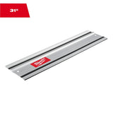 Milwaukee 48-08-0570 Guide Rail, 31 in L, 7.4 in W, Aluminum