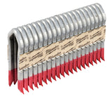 Milwaukee MPU2-960 Series Staple, 2 in L, Galvanized, 3/4 in W Crown, 9 ga Gauge, Aluminum/Zinc, 960/PK