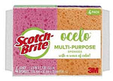Scotch-Brite 7100266373 Multi-Purpose Cleaning Sponge, 4.7 in L, 3 in W, 0.6 in Thick, Cellulose