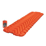 Klymit Insulated Static V 06IVOR02C Sleeping Pad, 72 in L, 23 in W, 75D Polyester, Orange