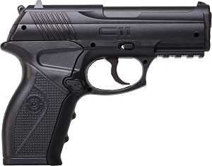Crosman C11 Air Pistol, 0.177 in Caliber, 480 fps, Smooth Bore Barrel, 20 Shot, Semi-Auto Repeater Trigger