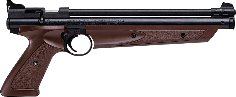 Crosman American Classic Series P1377BR Air Pistol, 0.177 in Caliber, 695 fps, Rifled Barrel, Bolt Action Trigger