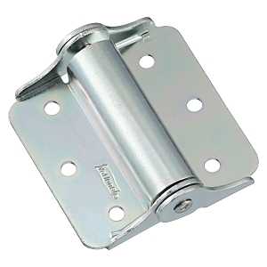 National Hardware N114-801 Spring Hinge, 2.771 in H Frame Leaf, 1.4 in W Frame Leaf, 0.08 in Thick Frame Leaf, Steel