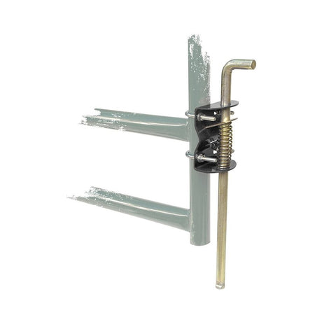 Koch 4076113 Gate Anchor, Powder-Coated, For: 1-3/4 to 2 in OD Round Tube Gates