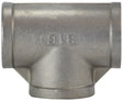 Anderson Metals 62253B Pipe Tee, 1/2 in, Threaded, 304 Stainless Steel, 150 psi Pressure