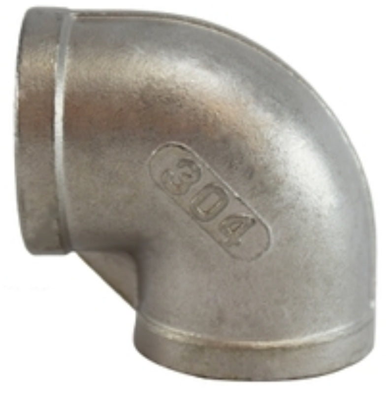 Midland Industries 62106BAG Pipe Elbow, 1-1/4 in, 90 deg Angle, Stainless Steel, 300 psi Pressure