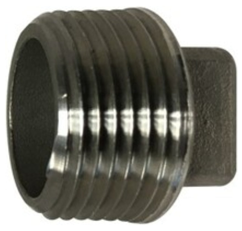 Midland Industries 62658BAG Pipe Plug, 2 in, Square Head, Stainless Steel