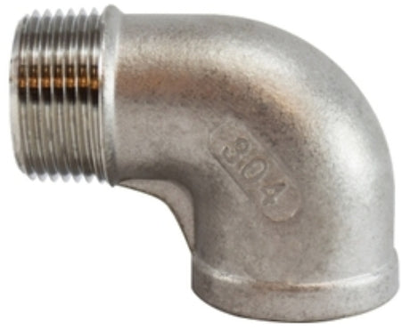 Midland Industries 62168BAG Pipe Street Elbow, 2 in, 90 deg Angle, Stainless Steel, 300 psi Pressure