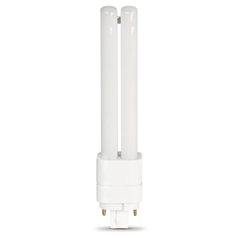 Feit Electric BPPLD26E841LEDG2HDRP LED Bulb, PL Lamp, 26 W Equivalent, G24Q-3 Lamp Base, Non-Dimmable, Cool White