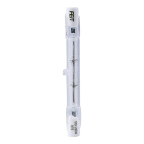 Feit Electric BPQ250T3/CL/S/2/TRP Halogen Bulb, 250 W, R7s Lamp Base, T3 Lamp, 4000 Lumens, 3000 K Color Temp