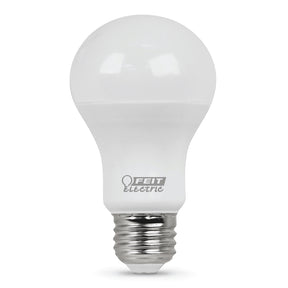 Feit Electric A800850/10KLED/MP/24 LED Bulb, General-Purpose, A19 Lamp, 60 W Equivalent, E26 Medium Lamp Base, White