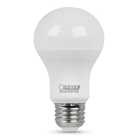 Feit Electric A800850/10KLED/MP/24 LED Bulb, General-Purpose, A19 Lamp, 60 W Equivalent, E26 Medium Lamp Base, White