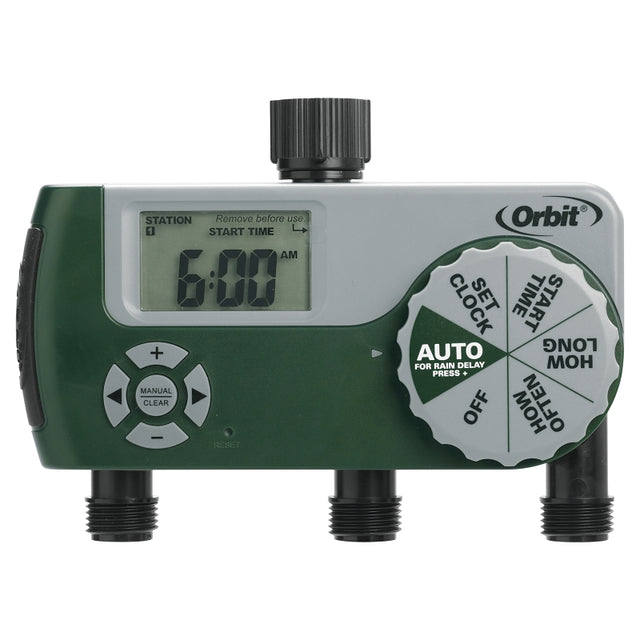 Orbit 56082 Digital Timer, 1 to 240 min, 100 psi Pressure, 165 gph
