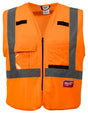 Milwaukee 48-73-5032 Safety Vest, L, XL, Unisex, Fits to Chest Size: 42 to 46 in, Polyester, High-Visibility Orange