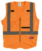 Milwaukee 48-73-5033 Safety Vest, 2XL, 3XL, Unisex, Fits to Chest Size: 46 to 50 in, Polyester, High-Visibility Orange