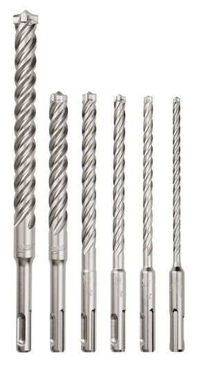 Milwaukee MX4 48-20-7499 Rotary Hammer Drill Bit kit, 6-Piece, Carbide/Steel