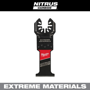 Milwaukee NITRUS CARBIDE Series 49-25-1571 Oscillating Multi-Tool Blade, 1-3/8 in D Cutting, Carbide, 1/PK