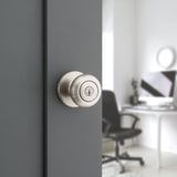 Kwikset 94002-954 Entry Door Lockset, Knob Handle, Satin Nickel, Zinc, KW1, SC1 Keyway, Re-Key Technology: SmartKey