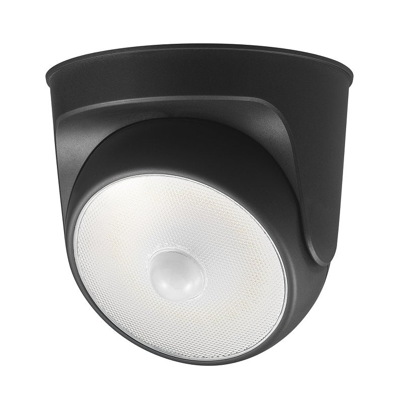 globe 17000183 Security Orb Light, LED Lamp, Daylight, 250 Lumens, 4000 K Color Temp, Black Fixture, Pack of 4