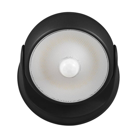 globe 17000183 Security Orb Light, LED Lamp, Daylight, 250 Lumens, 4000 K Color Temp, Black Fixture, Pack of 4