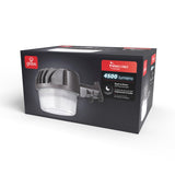 globe 17000193 Dusk-to-Dawn Barn Security Flood Light, LED Lamp, 4500 Lumens, 4000 K Color Temp