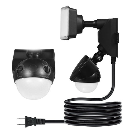globe 17000198 Security Light, 120 V, 14 W, 1 -Lamp, LED Lamp, Daylight, 1200 Lumens, 4000 K Color Temp, Plastic Fixture