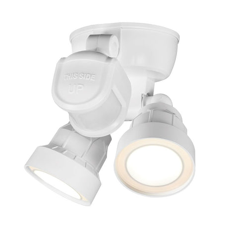 globe 17000201 Security Flood Light, 120 V, 15 W, 1 -Lamp, LED Lamp, Bright White, 1400 Lumens, 4000 K Color Temp