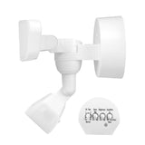 globe 17000203 Security Flood Light, 120 V, 22 W, 2 -Lamp, LED Lamp, Bright White, 2200 Lumens, 4000 K Color Temp