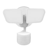 globe 17000203 Security Flood Light, 120 V, 22 W, 2 -Lamp, LED Lamp, Bright White, 2200 Lumens, 4000 K Color Temp