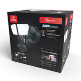 globe 17000204 Security Flood Light, LED Lamp, Bright White, 2200 Lumens, 4000 K Color Temp, Black Fixture