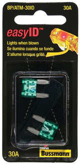 Bussmann BP/ATM-30ID Automotive Fuse, 1 kA Interrupt, 32 VDC, 30 A