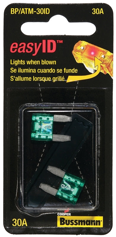 Bussmann BP/ATM-30ID Automotive Fuse, 1 kA Interrupt, 32 VDC, 30 A