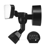 globe 17000207 Security Flood Light, 120 V, 32 W, 3 -Lamp, LED Lamp, Bright White, 3200 Lumens, 4000 K Color Temp