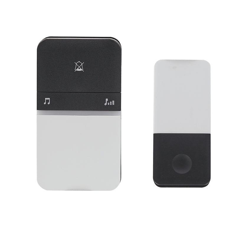 Heath Zenith 18000154 Door Chime Bell, Wireless, Black/White