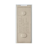 Heath Zenith 18000219 Doorbell Pushbutton, Wireless, Plastic, Silver, Unlighted