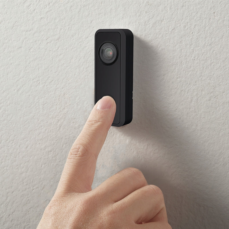 Heath Zenith 18000149 Pushbutton Doorbell, Wireless, Rectangular, Black