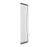 Heath Zenith Satin Nickel Plastic Wired Push Doorbell Button 18000222, Rectangular, Metal, Silver