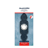 Heath Zenith SL-729 Doorbell Pushbutton, Wired, Plastic, Hammered Black, Lighted