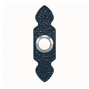 Heath Zenith SL-729 Doorbell Pushbutton, Wired, Plastic, Hammered Black, Lighted