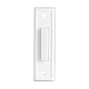 Heath Zenith 18000092 Doorbell Button, Wired, Push Button, Plastic, White, Lighted