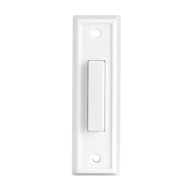 Heath Zenith 18000092 Doorbell Button, Wired, Push Button, Plastic, White, Lighted