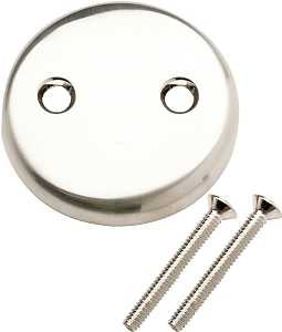 Plumb Pak PP826-11BN Overflow Tub Face Plate, Brushed Nickel