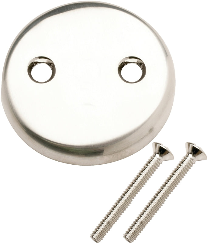 Plumb Pak PP826-11BN Overflow Tub Face Plate, Brushed Nickel
