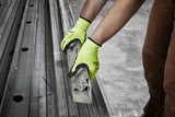 Milwaukee 48-73-8932 High-Visibility Cut Level 3 Gloves, Unisex, L, Elasticated Knit Cuff, Nitrile Coating, Polyurethane